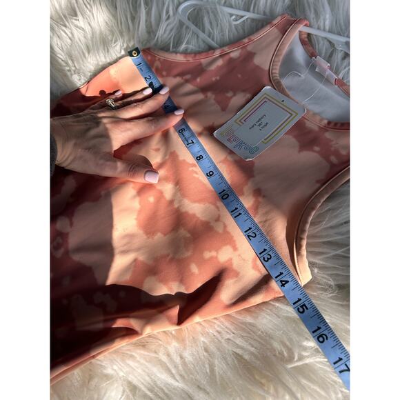 NWT Lularoe Women's Tie Dye Hope Bodysuit Sculpting Tank Top pink Size Small - Picture 8 of 9